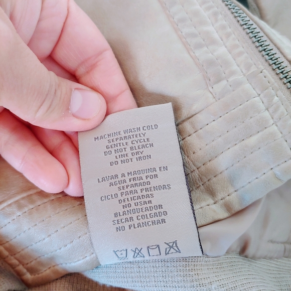 Selbys Collections Zippered Faux Leather Jacket - Picture 8 of 11